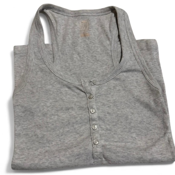 Aerie Real Soft Henley Tank Top - Picture 1 of 3